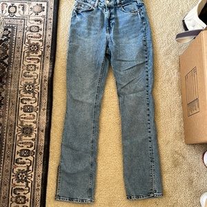 H&M split hem jeans